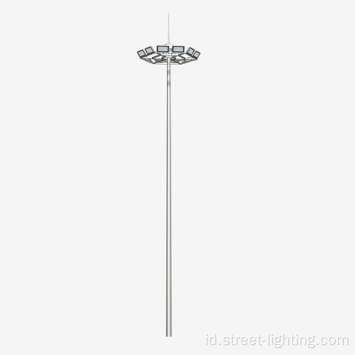 LED High Mast Lighting Pole untuk Plaza